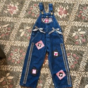 Adorable decorated overalls